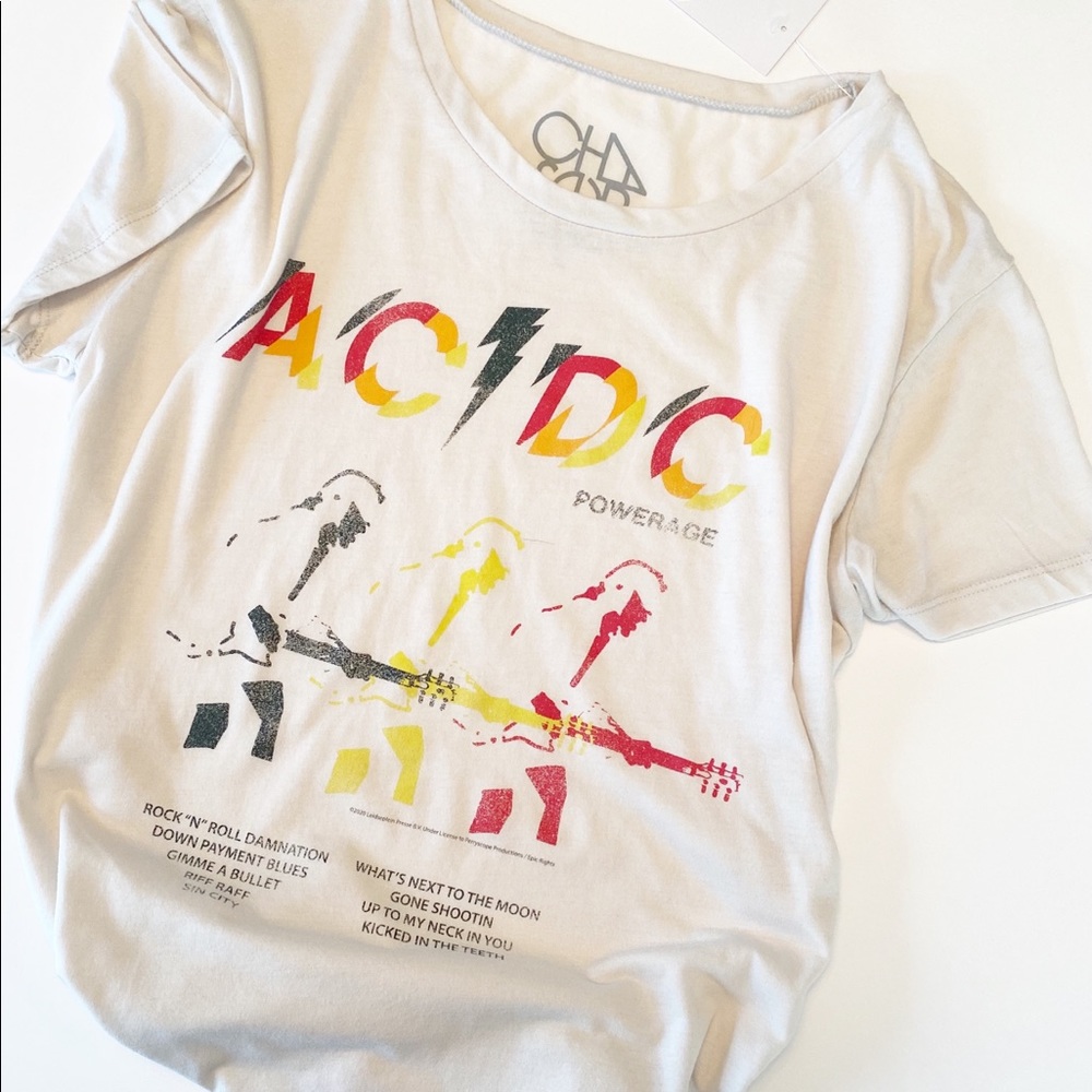 NWT Lg Chaser AC/DC Powerage Graphic Band T